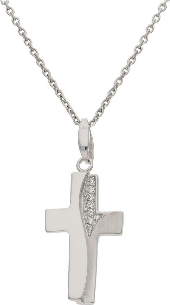 JuwelmaLux Anhänger 925 Silber Kreuz mit Zirkonia JL20-02-0933