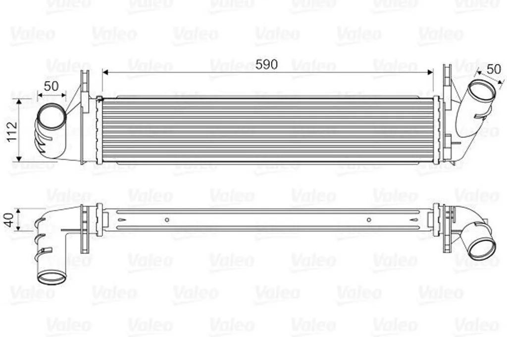 Refroidisseur d'air de suralimentation Valeo pour Duster et Sandero 2