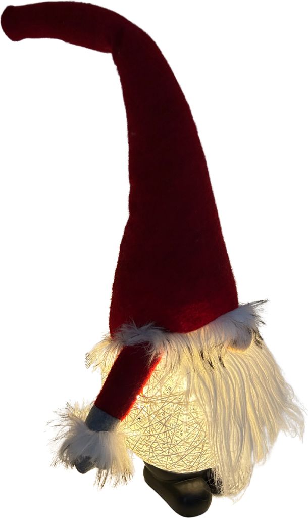 abc HOME | Dekofigur Wichtel | Weihnachten | LED ́s | batteriebetrieben | 66 cm H