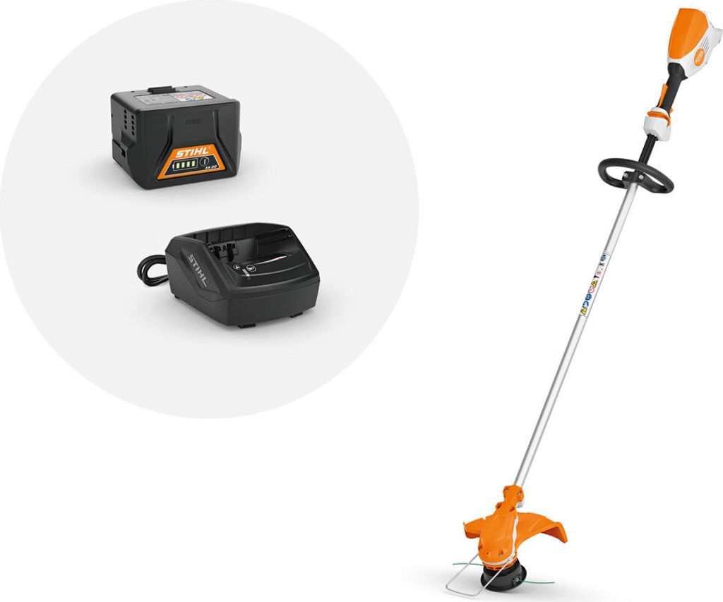 AKKU MOTORSENSE STIHL FSA 60 R rasentrimmer mit 1x akku AK20 und ladegerät AL 101