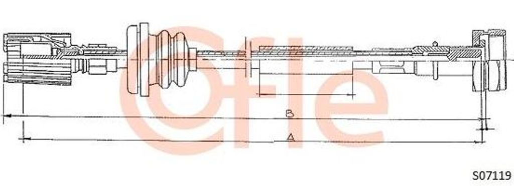 COFLE S07119 Tachographenwelle OE 6123G4 kompatibel mit J5, Ducato, Jumper, C25