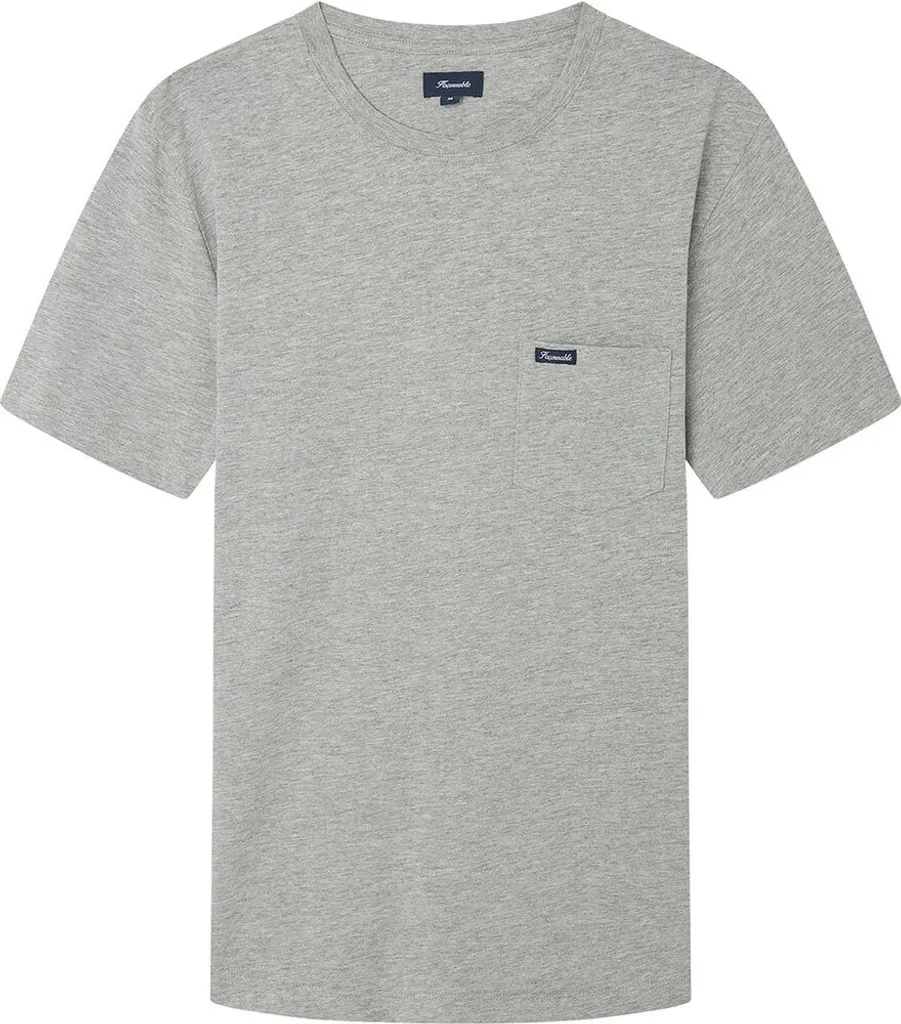 T-shirt Façonnable Indémodable Gris Chiné Taille M pour Homme en Coton