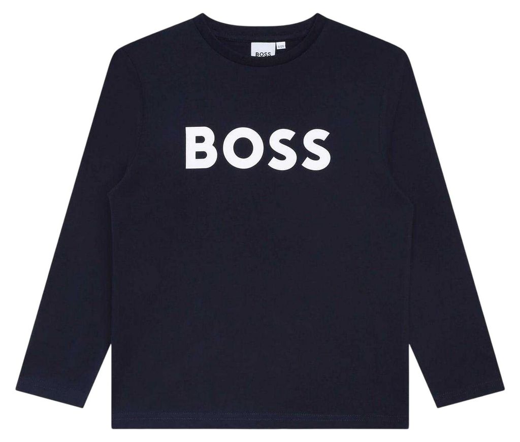 Boss - T-Shirt für Jungen, Langärmlig GT21351 (164) (Marine)