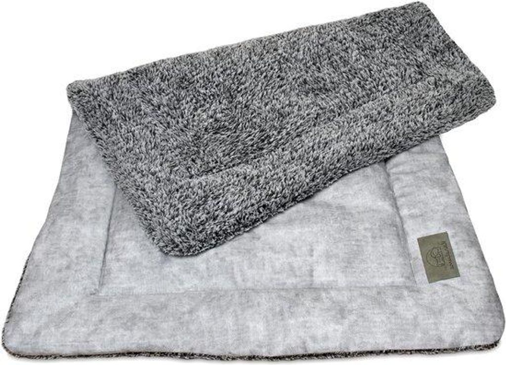 Waschbare Hundematte 105x70 cm Grau