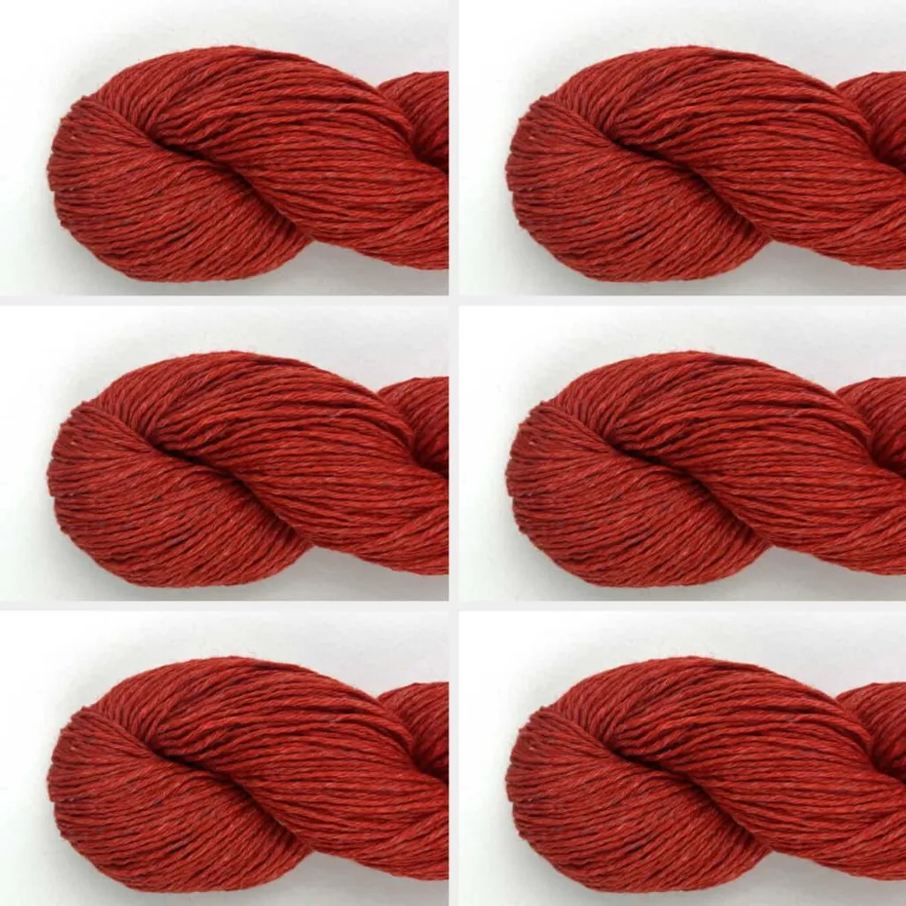 Laine Luna by Permin 100% recyclée coloris 40 baies de goji - Lot de 6