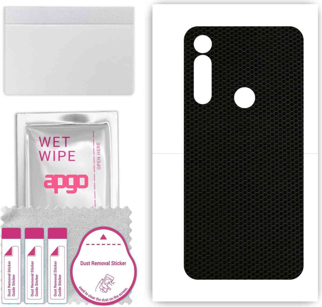 apgo Rückseite Schutzfolie, Skin, kompatibel mit Motorola Moto G Power, Hinten Displayschutzfolie aus Vinylfolie, kratzfest, einfache Montage - Ma...