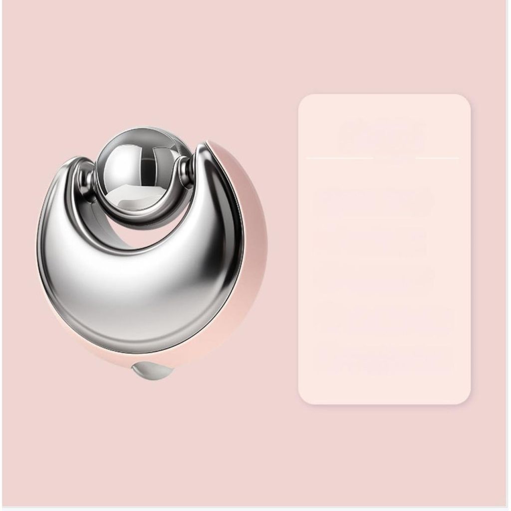 INF Gesichtsroller Massager V-Form Edelstahl ABS 7.5cm x 7cm x 4cm Reise Rosa