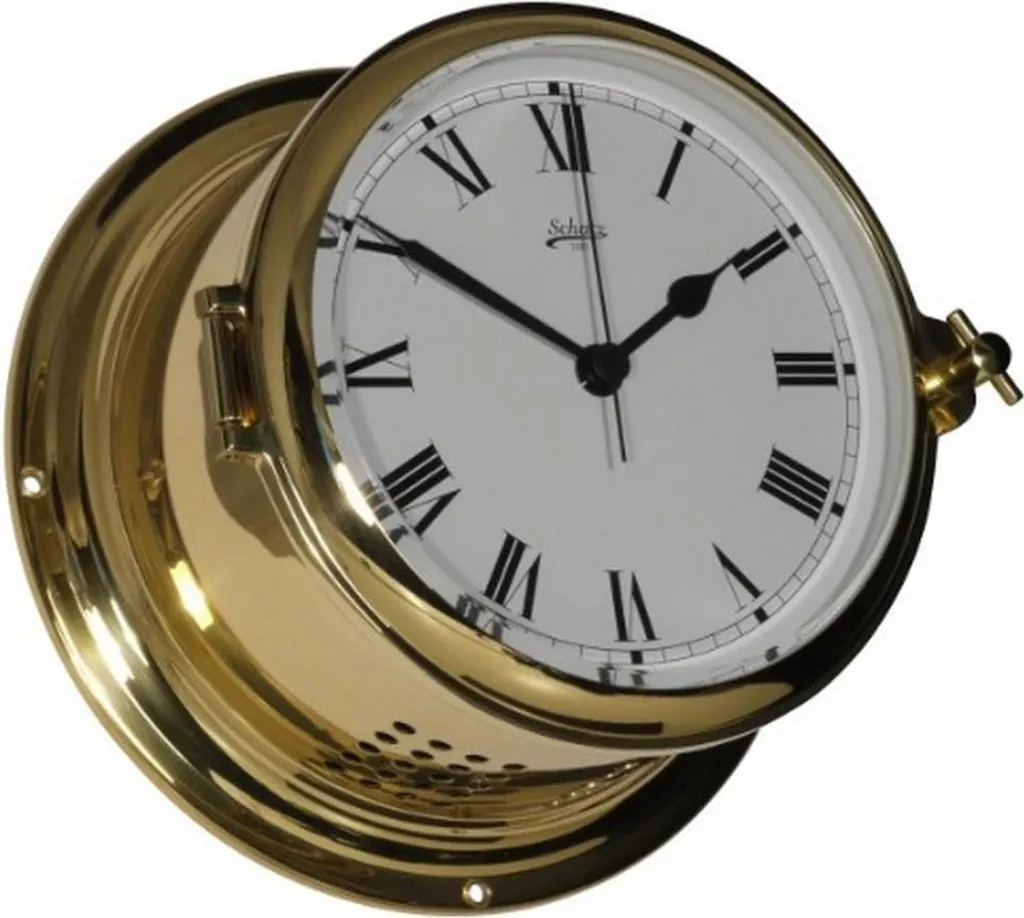 Horloge de Bateau Traditionnelle Delite 480 C - Pendule Murale de Marine