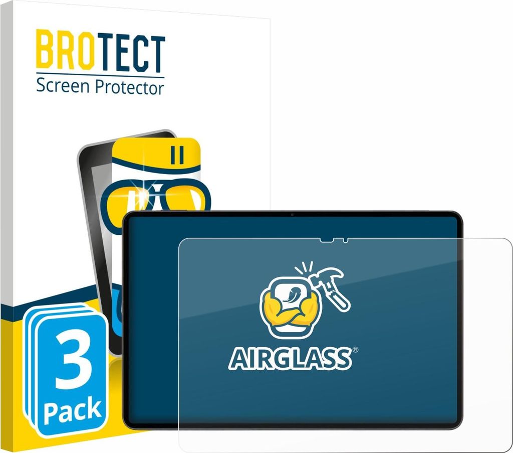 3x BROTECT Schutzglas für VALE V12X LTE-8128 12.6" Schutzfolie Panzer Folie Glas Display Schutz klar