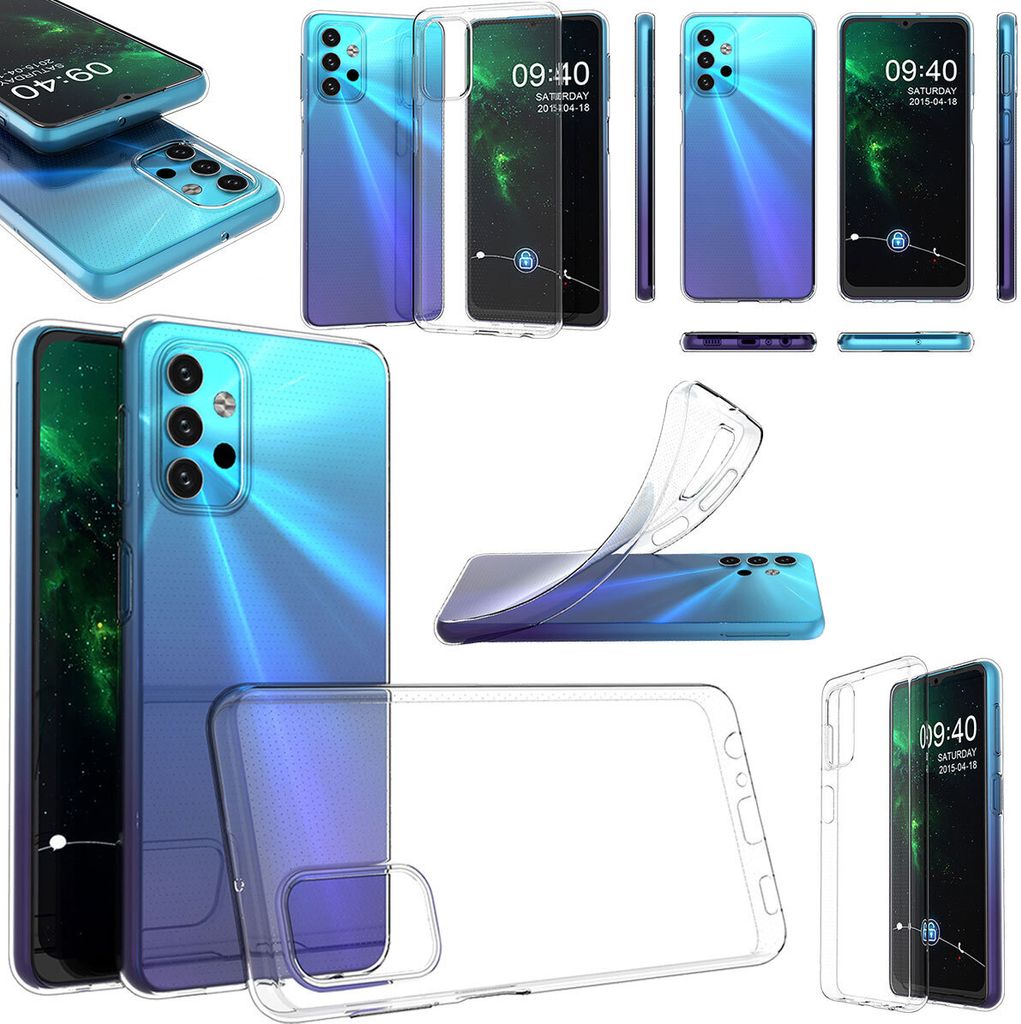 Für Samsung Galaxy A32 5G Silikon TPU Schutz Transparent Handy Tasche Etui Hülle