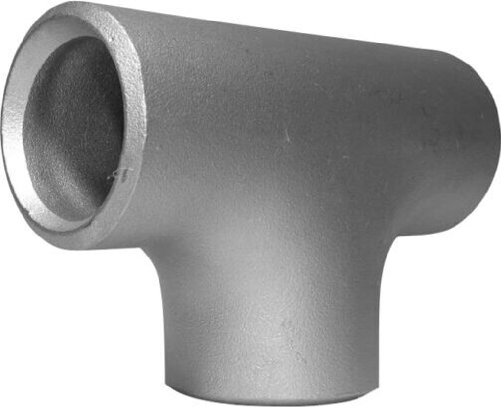 Edelstahl nahtlos gleich T-Stück DN125 Ø 133 x 6.3 mm | Werkstoff: 1.4541 V2A