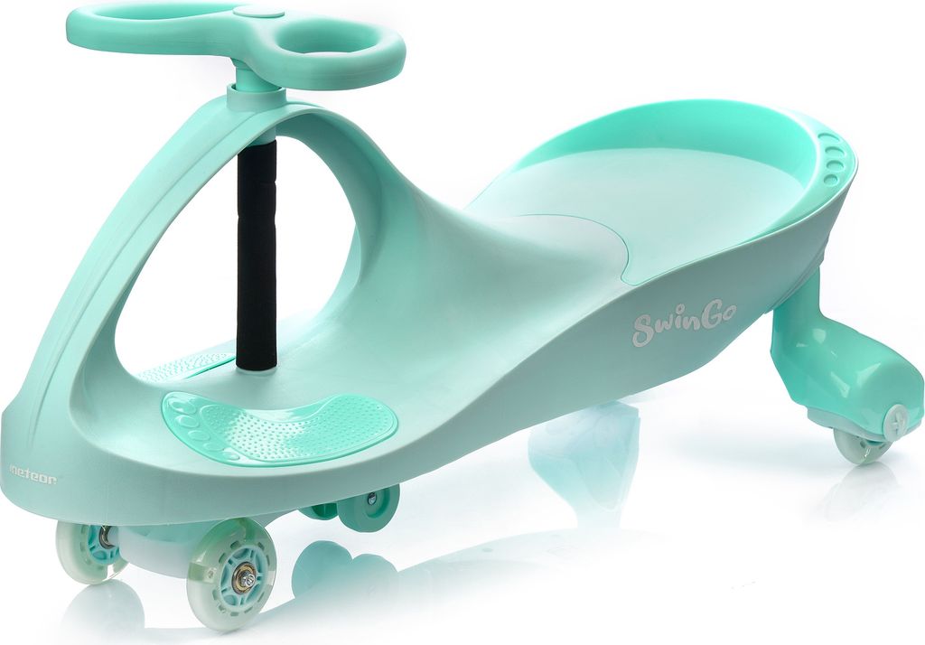SWING CAR METEOR SWINGO pastel mint Rutschauto für Kinder halten des Körpergleichgewichts Auto Swing Car Rutscher