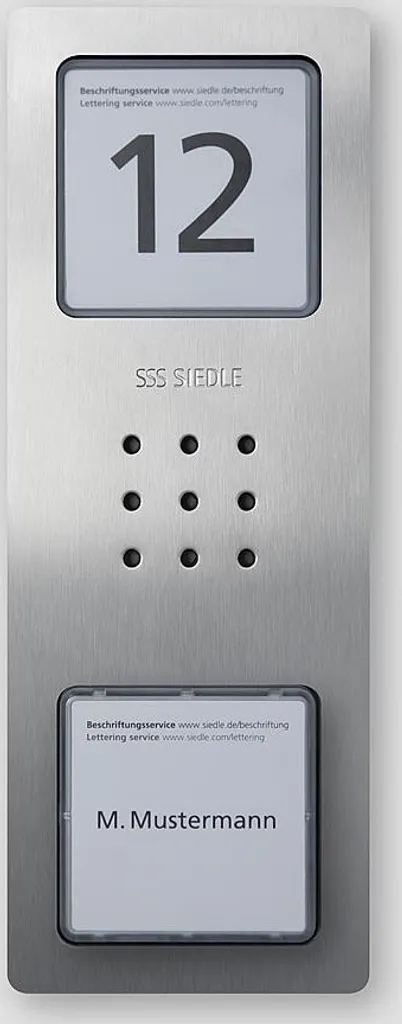 Siedle CA 850-1 E Portier Audio Compact Finition Acier Inox Anticorrosion