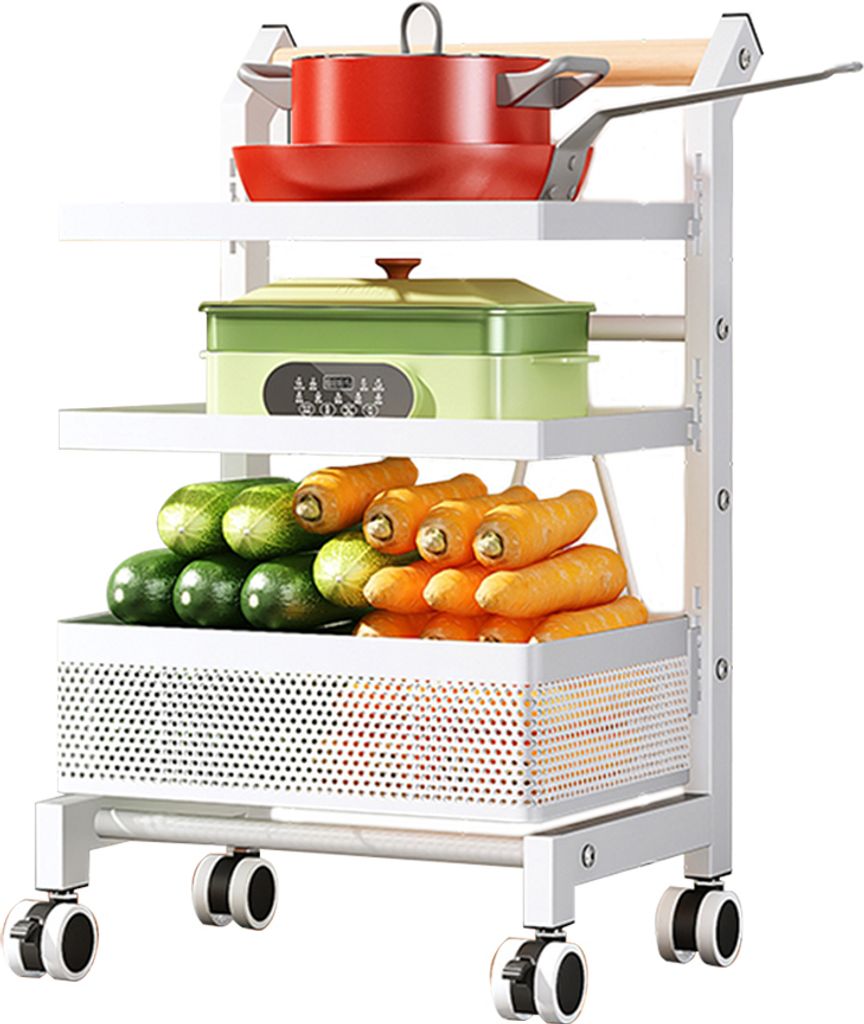 Heikoeco® Rollwagen, multifunktionaler Aufbewahrungswagen, Produktbild 