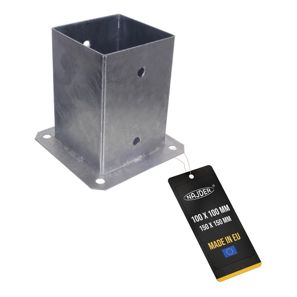 NAJDER Aufschraubhülse Pfostenträger 100 x 100 mm Produktbild 