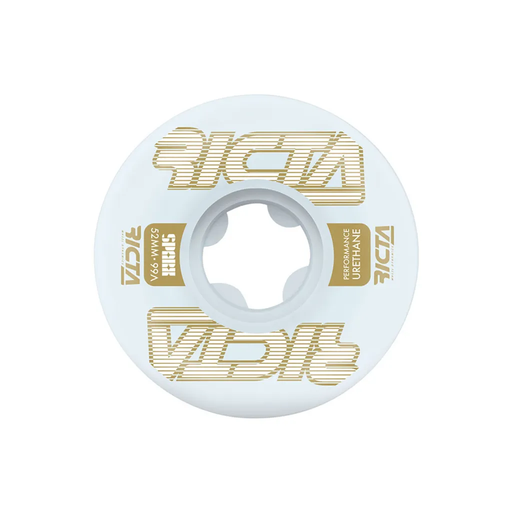 Ricta Sparx Framework Roues de Skate Anti-Plat et Rapides Blanc et Or
