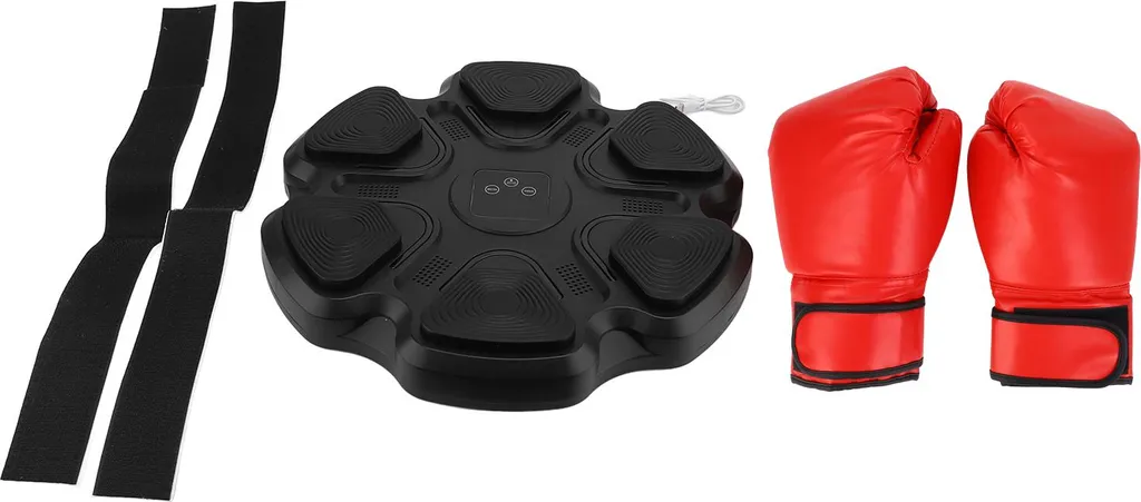 Cible de boxe connectée Bluetooth avec musique et lumières LED