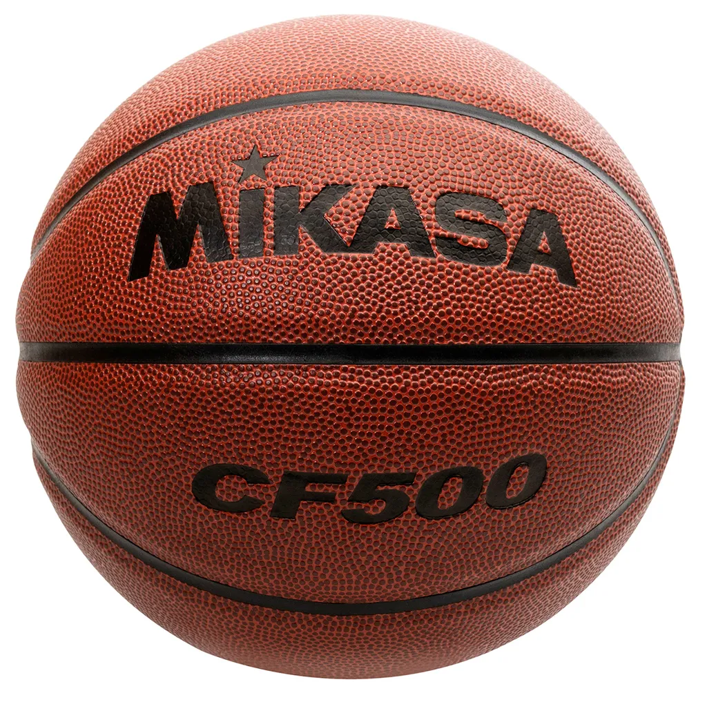 Ballon de basket-ball en caoutchouc MIKASA CF500 Taille 5 - Bonne adhérence