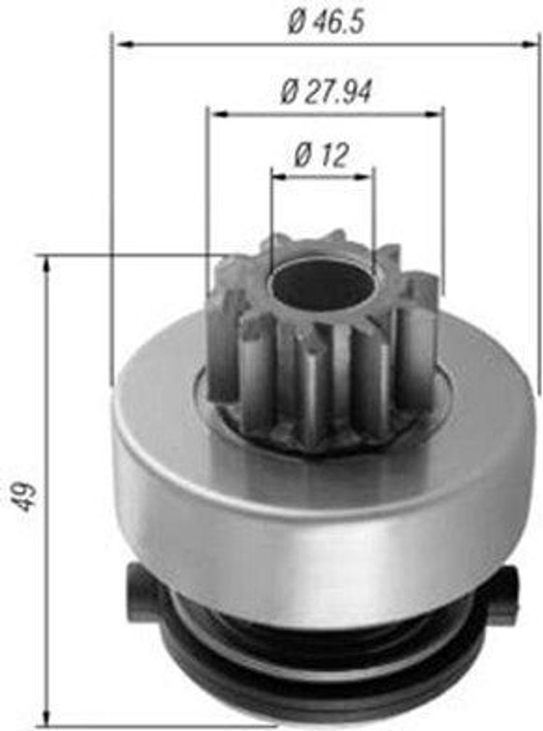 Ritzel, Starter MAGNETI MARELLI 940113020353