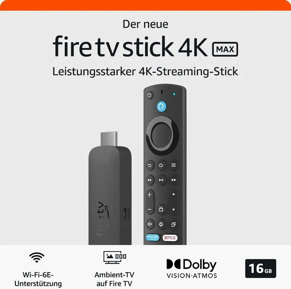 Amazon Fire TV Stick 4K Max Idéal pour Streaming Fluide et Maison Connectée - 3