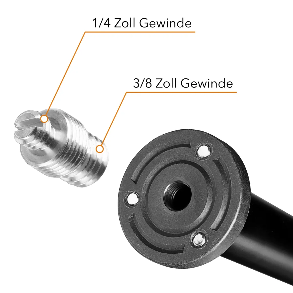 Supporto Orizzontale Mantona 31cm | Prolunga Treppiede Alluminio - 3
