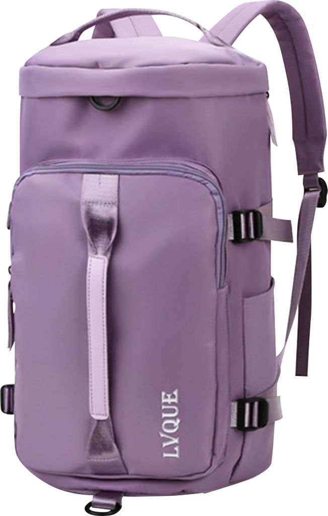 STILVORA Turnbeutel Multifunktionale, Sporttasche groß, Leichte Sporttasche mit Doppelgriff, Stylische Trainings- und Reisetasche, Duffle Bag, Lila