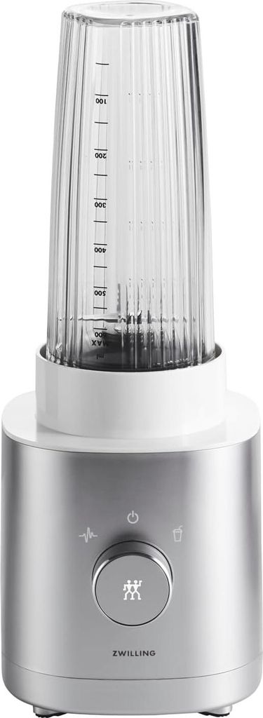 ZWILLING ENFINIGY Standmixer und Smoothie Maker, Mixer mit Edelstahl-Kreuzklinge & 600-Watt-Hochleistungsmotor, Silber
