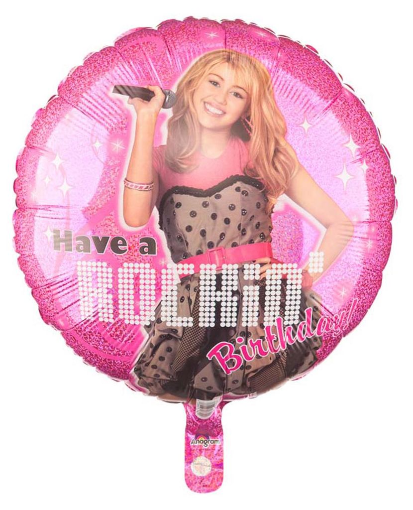 18"/Ø45cm Folienballon "Hannah Montana Rockin Birthday" Produktbild 
