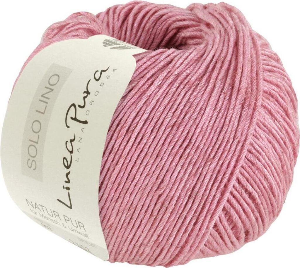 Lana Grossa SOLO LINO (Linea Pura), Farbe:066 - Rosa