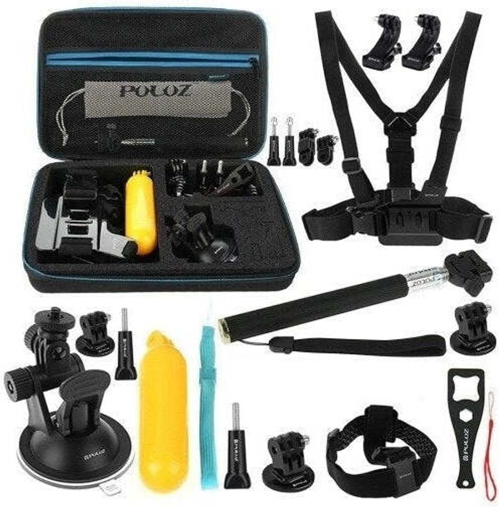 Puluz set of 20 accessories for sports cameras (including Osmo Action 5 Pro) PKT11