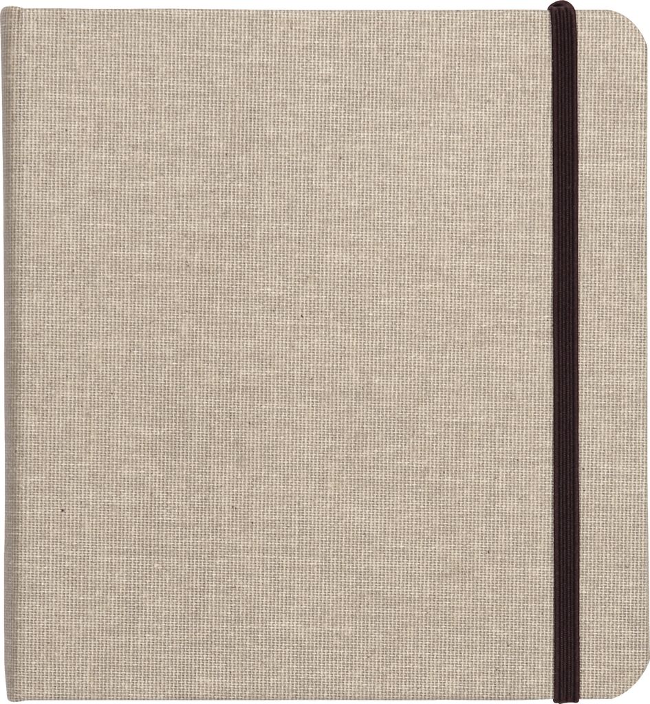 Clairefontaine Reisealbum A6 Goldine Leinen, 32 Blatt 20x20cm Natur 96109C