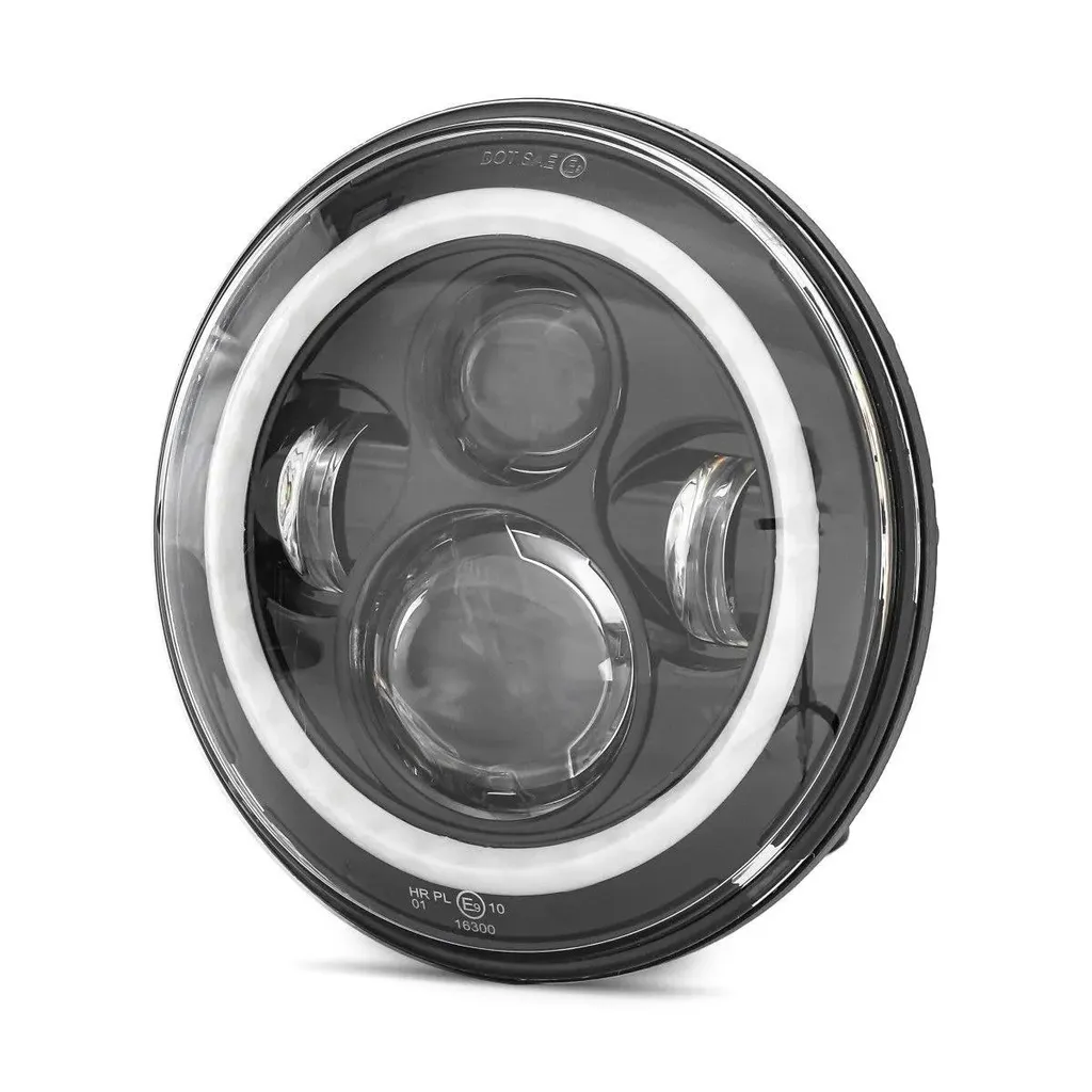 Proiettore LED 7 Pollici Harley Davidson con E-Mark e DRL FS7
