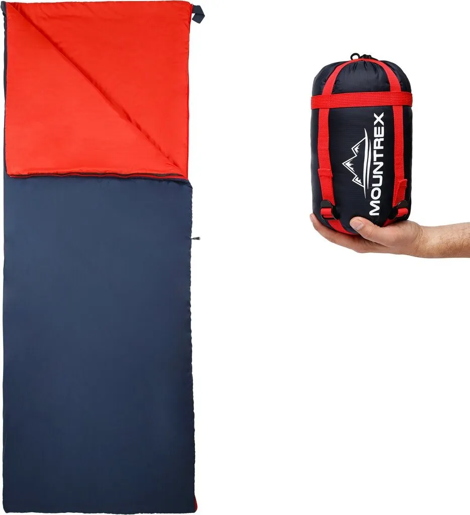 MOUNTREX Sac de couchage été ultra-léger 730g format compact voyage