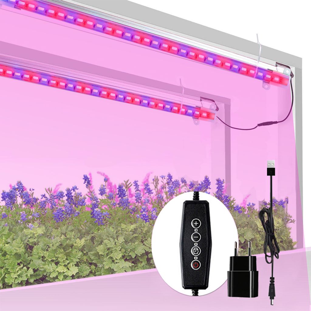 40W LED Pflanzenlampe Vollspektrum Dimmbar Zimmerpflanzen Wachstumslampe Pflanzenlicht mit Timer