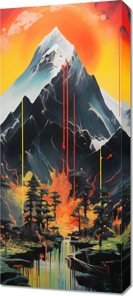 Bild 40x90cm Bergalchemie