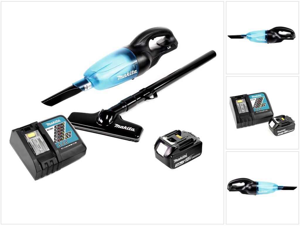 Makita DCL 180 RF1 B Akku Staubsauger 18 V Schwarz + 1x Produktbild 