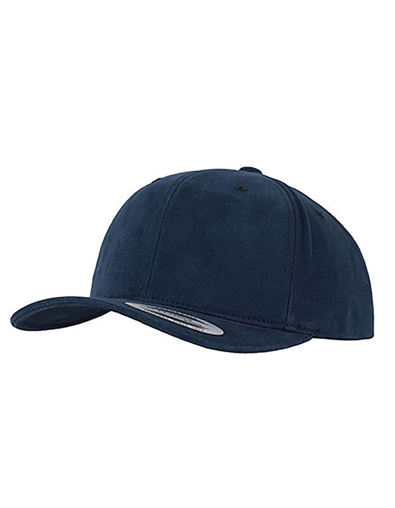 FLEXFIT 6363V | Brushed Baumwolle Twill Mid-Profile Cap / Kappe / Mütze / Hut - Farbe: Navy - Größe: One Size