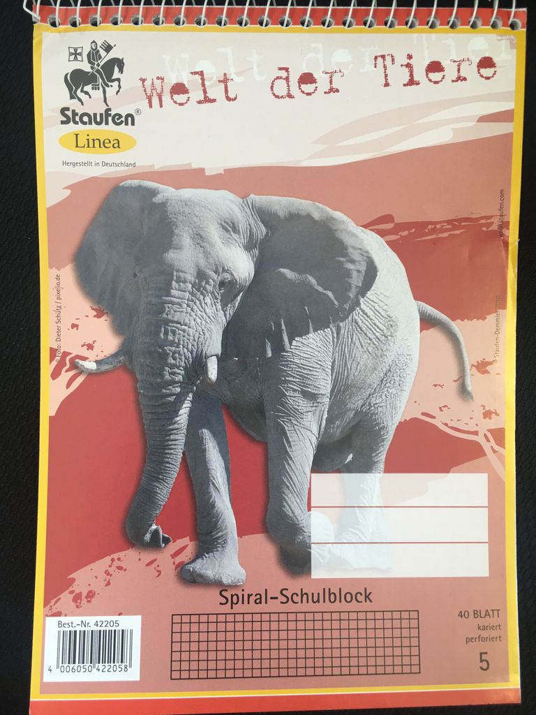 Staufen Linea Spiral-Schulblock DIN A5 LIN 5 - 42205 - perforiert kariert