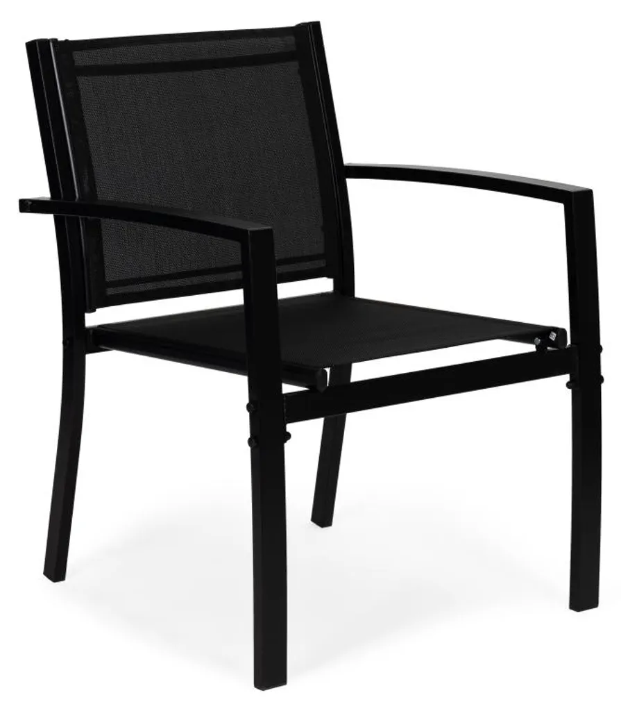 Ensemble de mobilier de jardin en métal : table, banc et 2 fauteuils