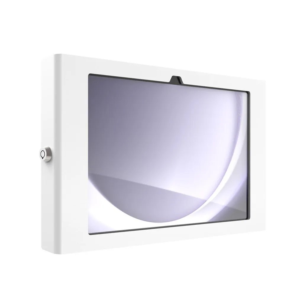 Support tablette aluminium robuste et design blanc pour Galaxy Tab A9 Plus