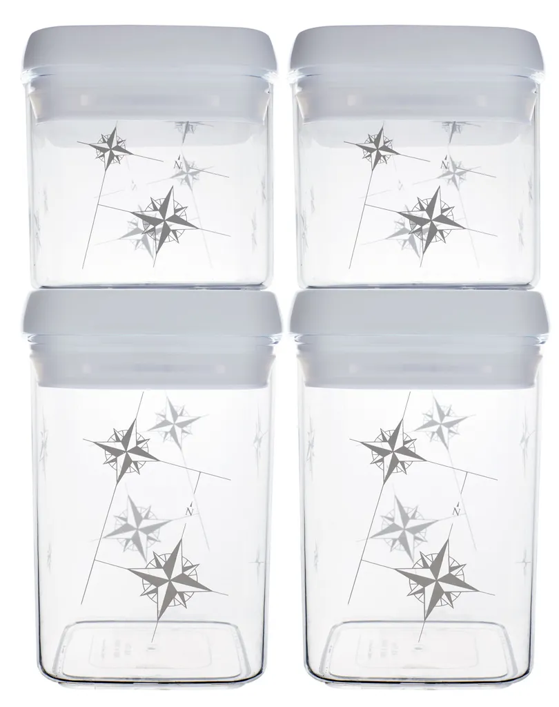 Boîte alimentaire sans BPA étanche en plastique MS Northwind x4