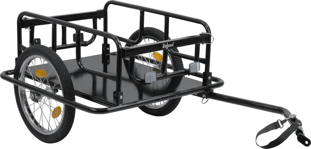 Transporter 2 caisses de boissons à vélo avec la remorque pliable 68L