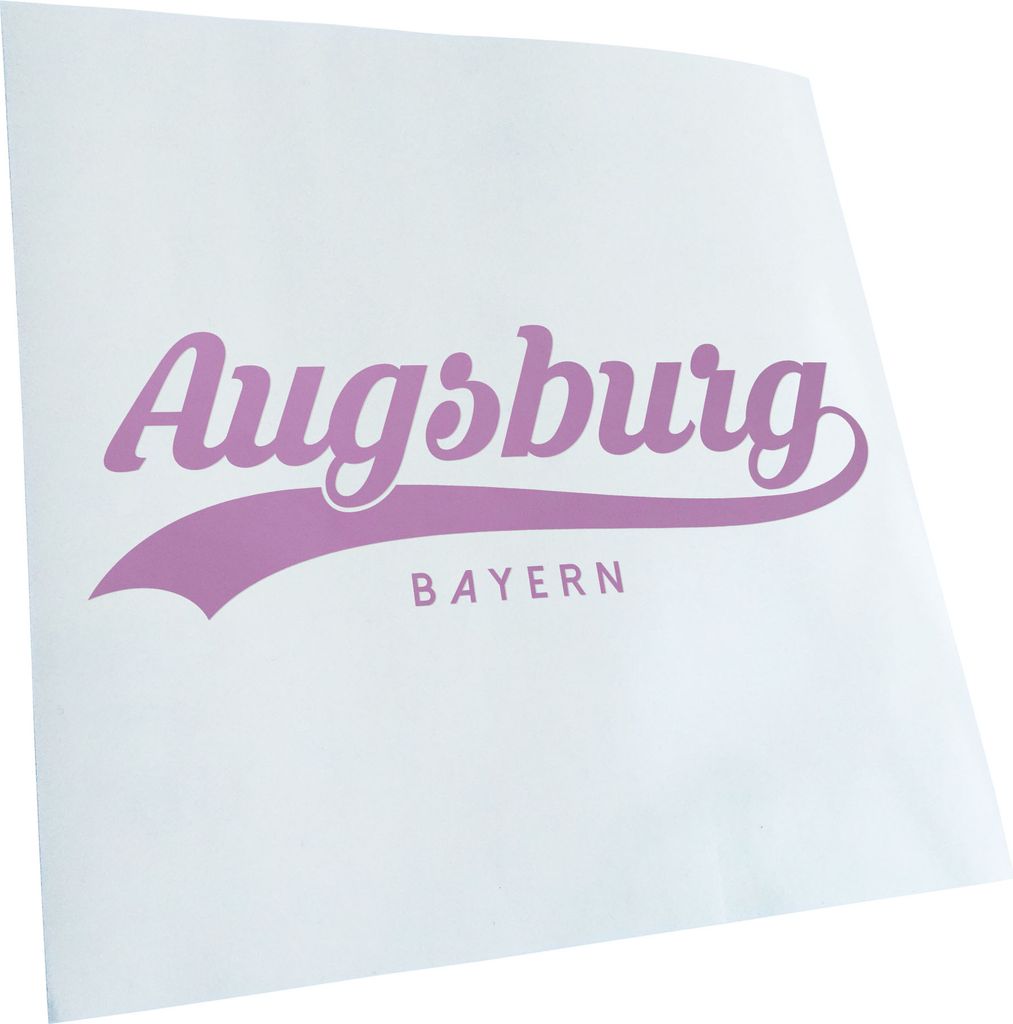 Kiwistar - Autoaufkleber - Augsburg Bayern - Pink - 20x7cm - Aufkleber für Auto, Laptop, Fahrrad, LKW, Motorrad mehrfarbig JDM Decal Racing