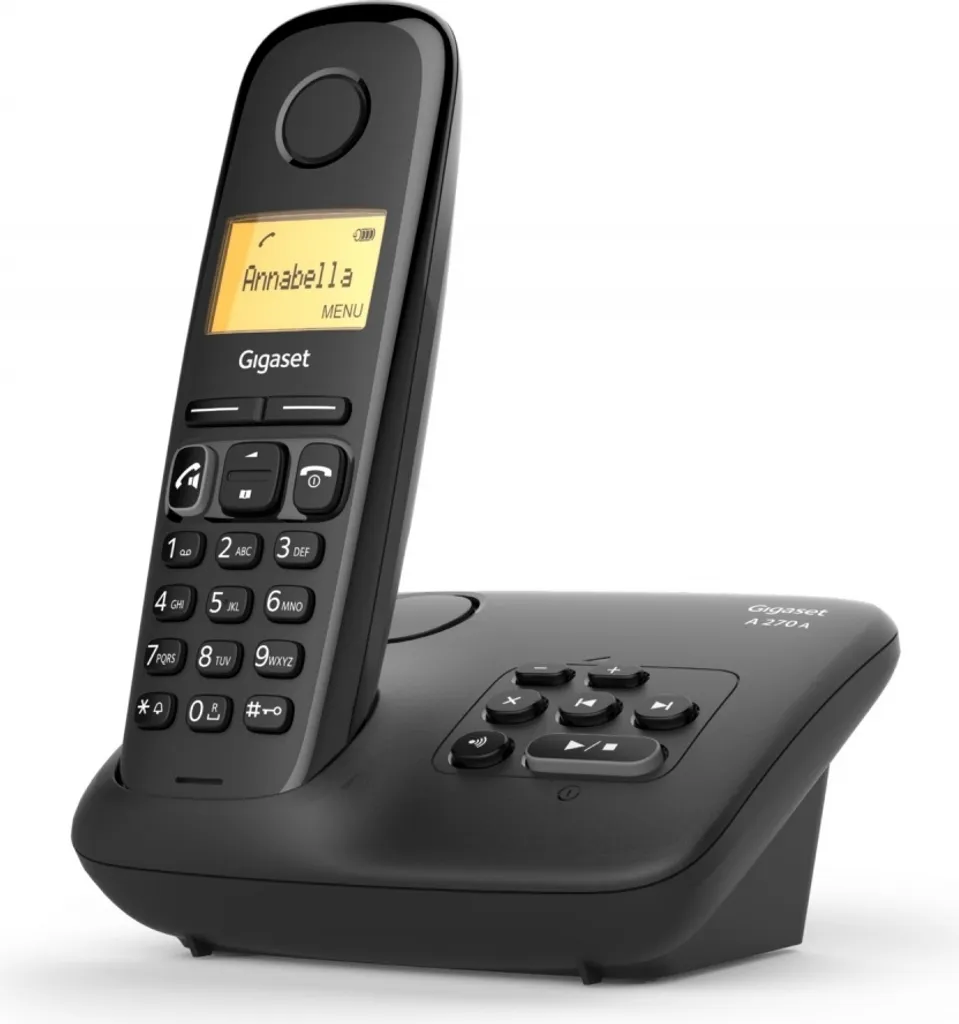 Téléphone anti démarchage Gigaset A270 Duo noir à double combiné