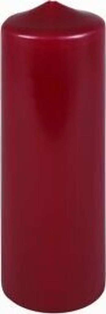 Premium Stumpenkerzen Bordeaux 200 x 70 mm, 1 Stück