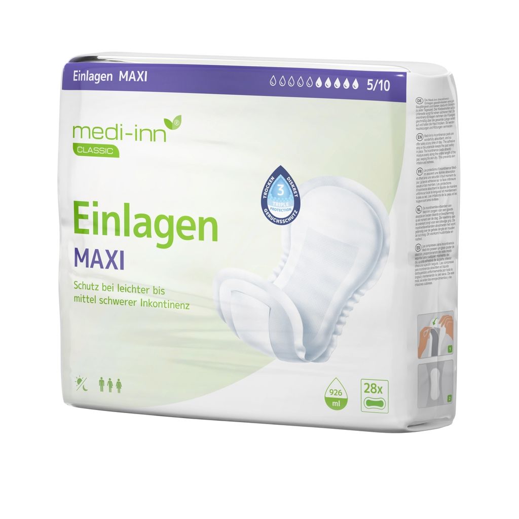 Medi-Inn Inkontinenz-Einlagen MAXI, 5 Tropfen, Produktbild 