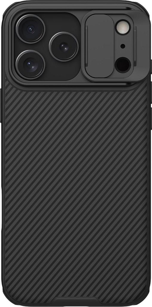 Handyhülle mit Kameraschutz für Apple iPhone 17 Pro Max mit MagSafe, Nillkin CamShield Pro Magnetic, Schwarz