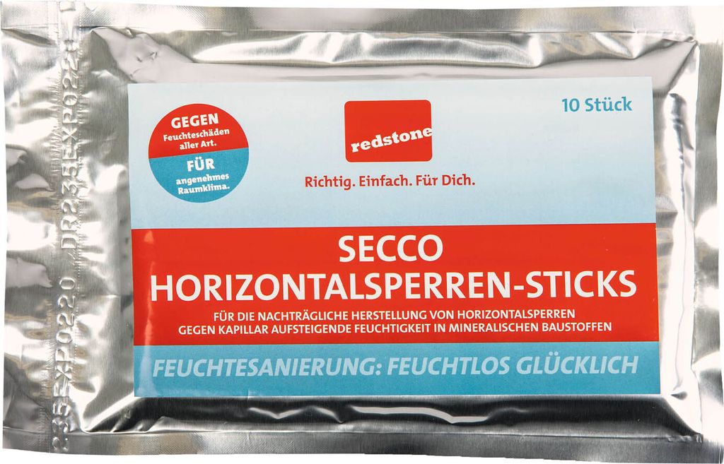 redstone Horizontalsperren Sticks Secco 10er-Pack 180mm, Ø12mm
