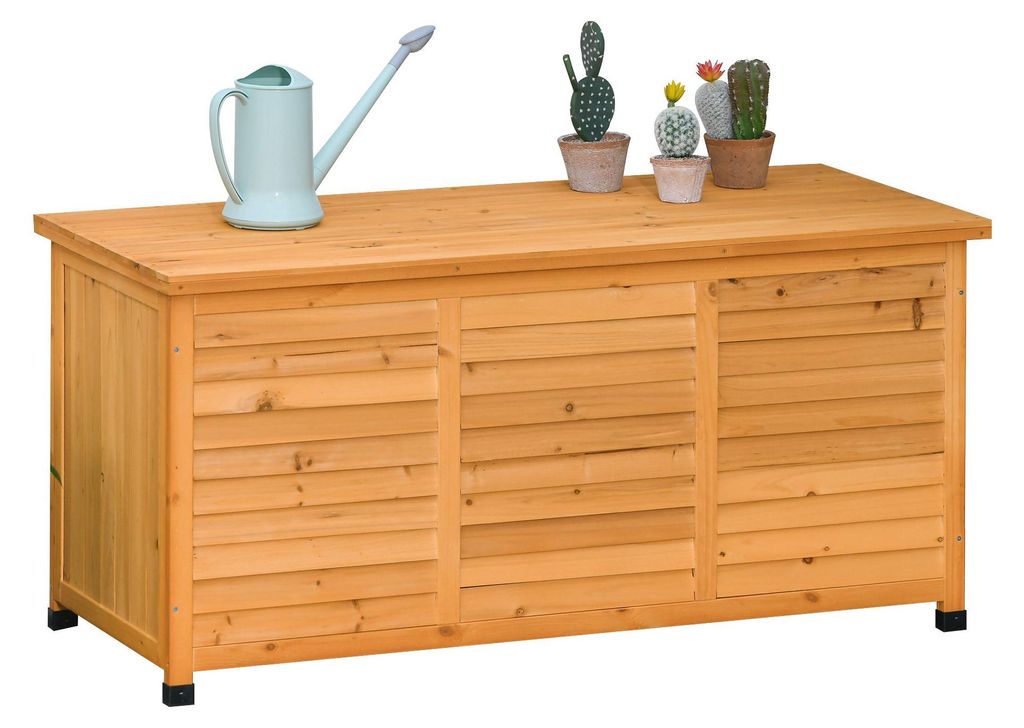 Outsunny Gartenschrank wasserbeständig Tannenholz dauerhaft Produktbild 