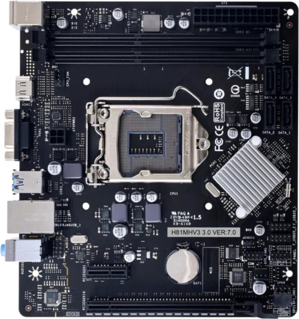 Biostar H81MHV3 V3.0 (H81,S1150,mATX,DDR3)